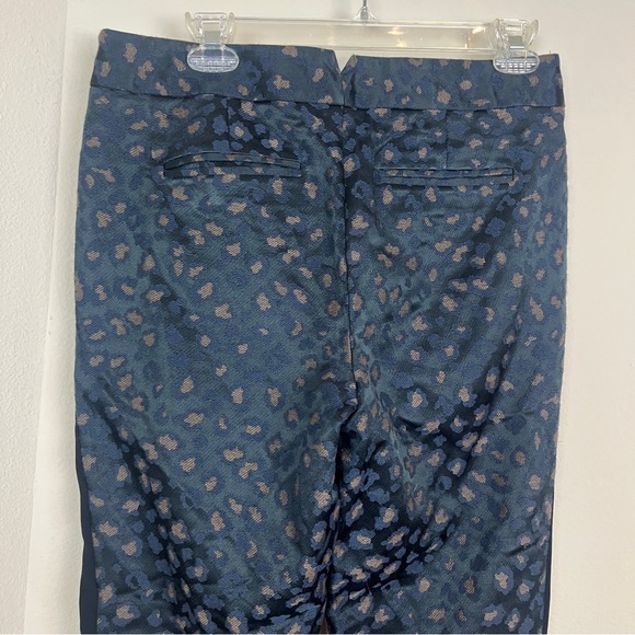 MARC By MARC JACOBS Black Animal Print Tuxedo Stripe Trouser Pants 6 SMALL EUC - Picture 5 of 11